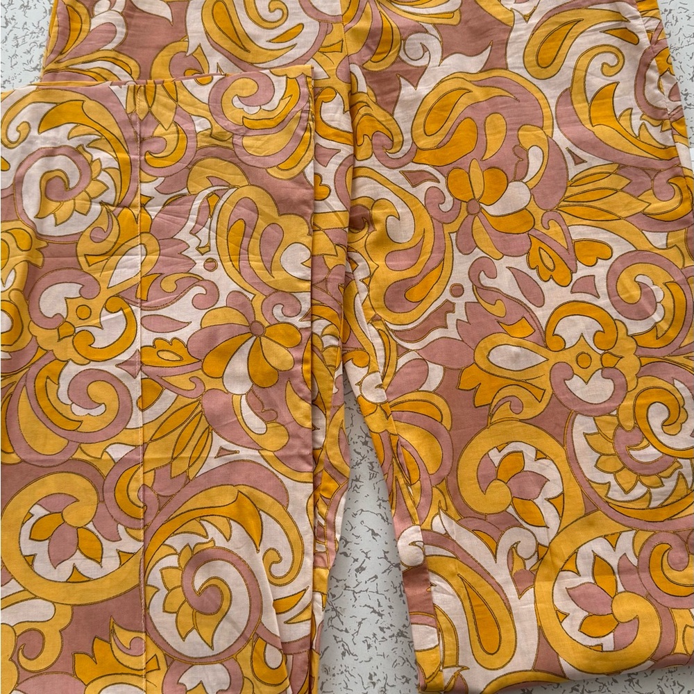 Printed Cotton Pants Size (M) Tall/Regular